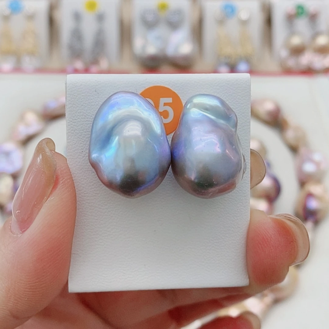 【闪购商品】淡水珍珠耳饰银S925镶嵌