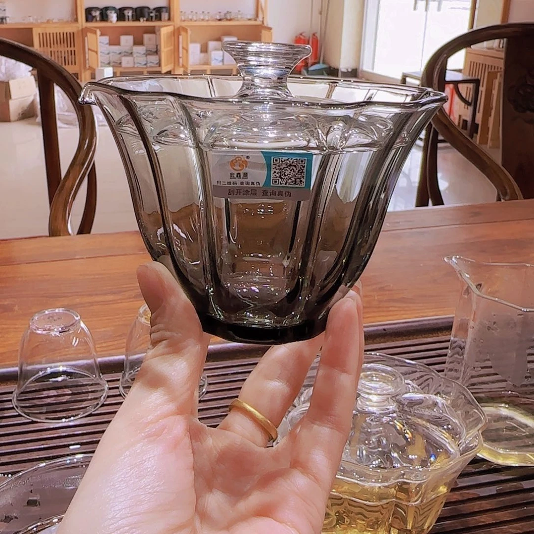 【闪购商品】高硼硅玻璃茶水分离W266黑