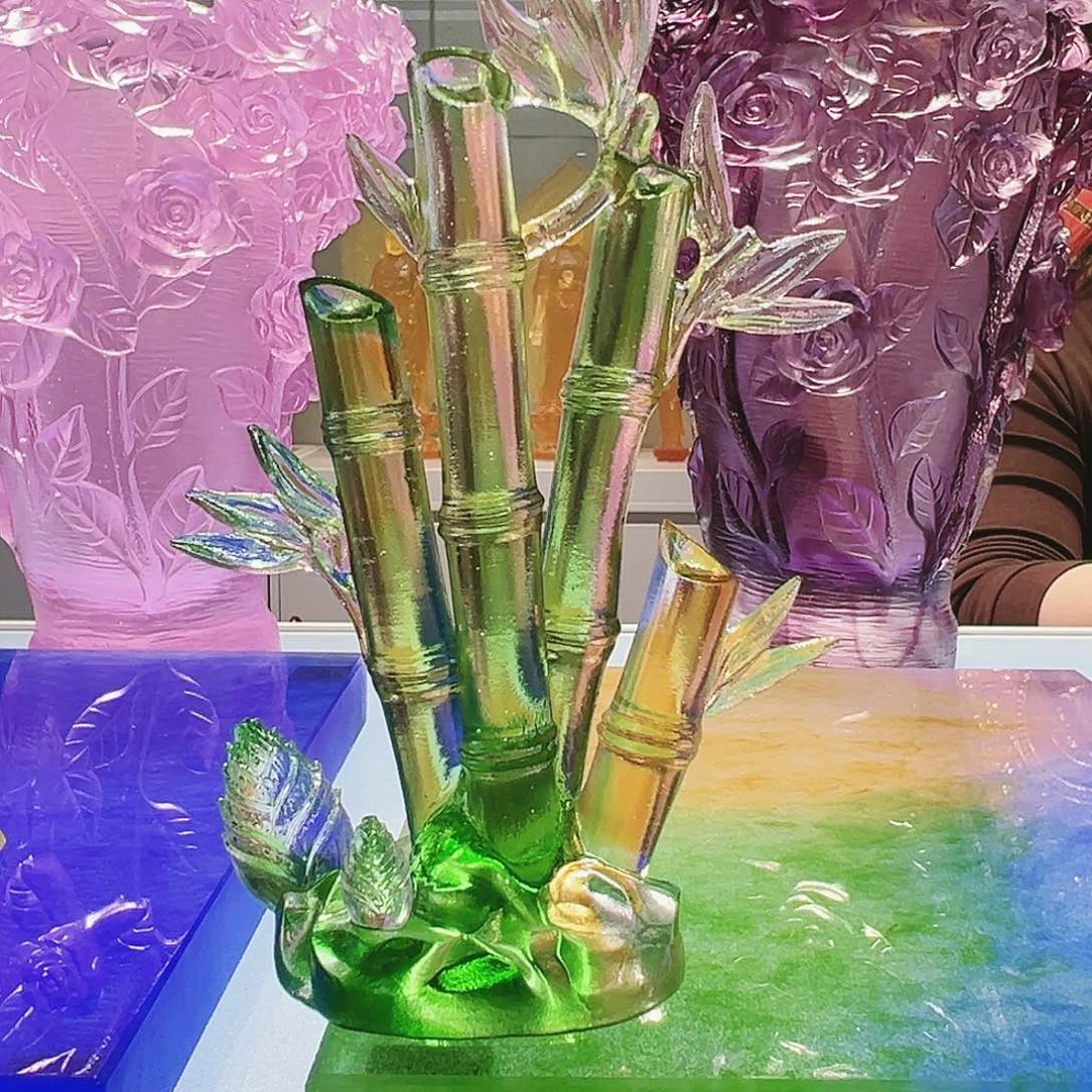 【闪购商品】手工艺品琉璃竹子摆件香插