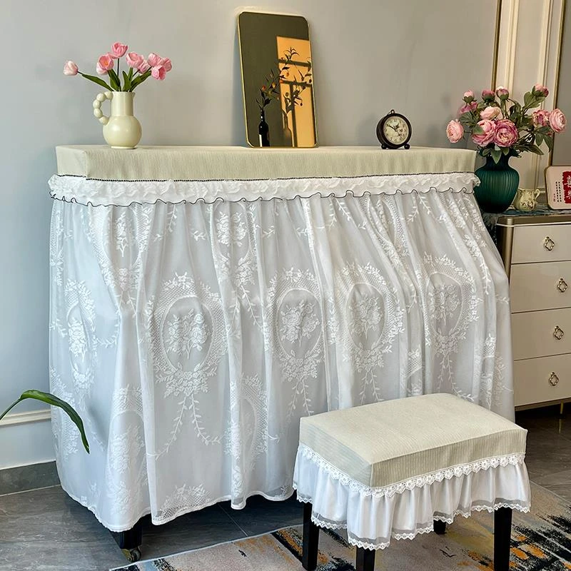 法式轻奢钢琴防尘罩复古钢琴罩全罩高档钢琴套半罩琴罩保护罩盖布