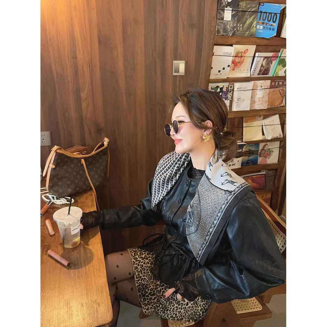 智英欧尼 老钱风皮外套【韩版秋冬时尚小众炸街高级感女装显瘦】