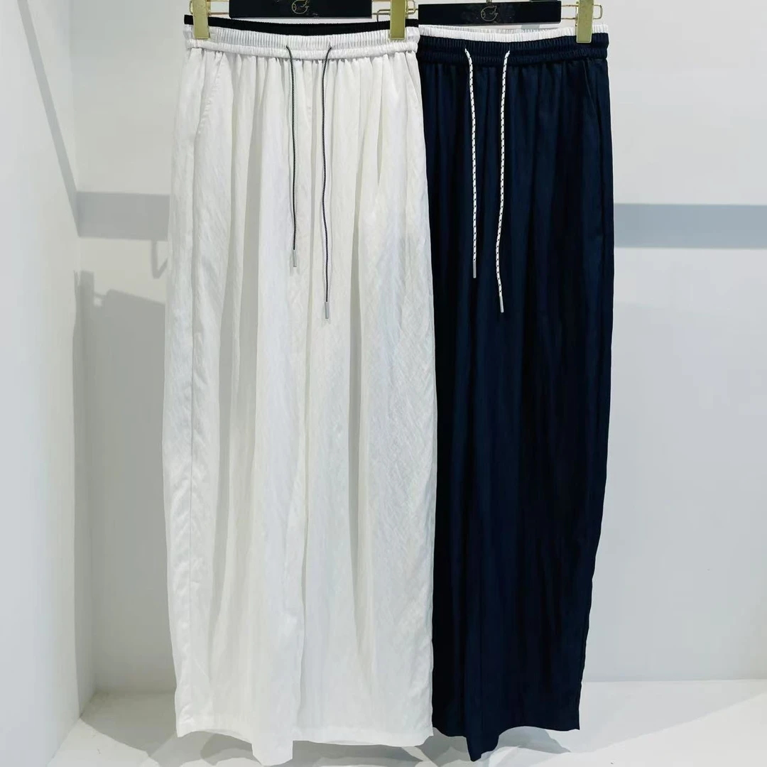 2025夏季新款时尚百搭舒适高腰显瘦微喇休闲裤女 5005   恩