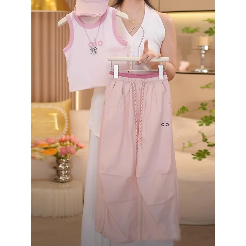 女童夏季工装裤套装2025新款女孩时尚炸街休闲短袖T恤大童两件套