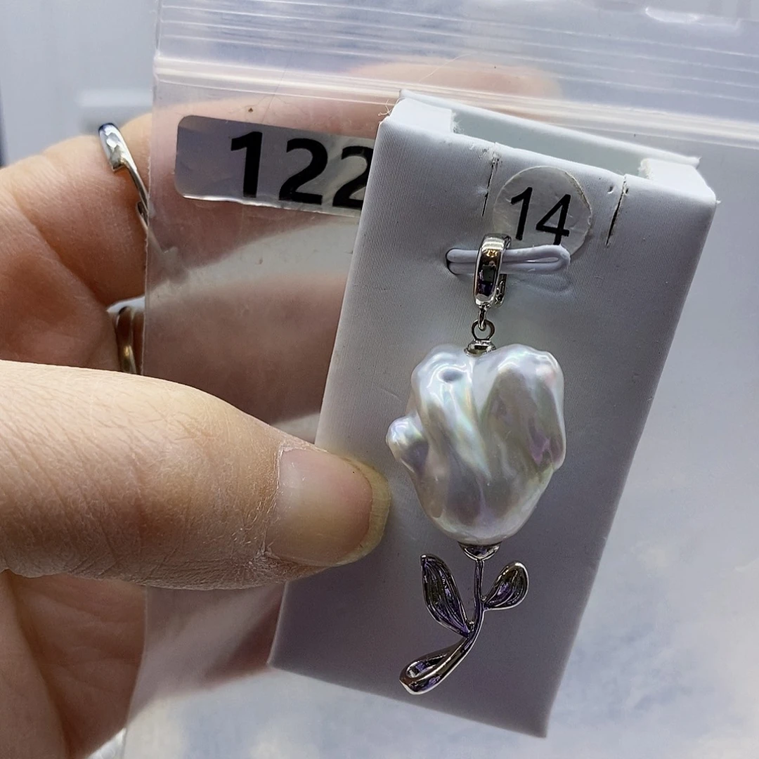 颈饰合金淡水珍珠