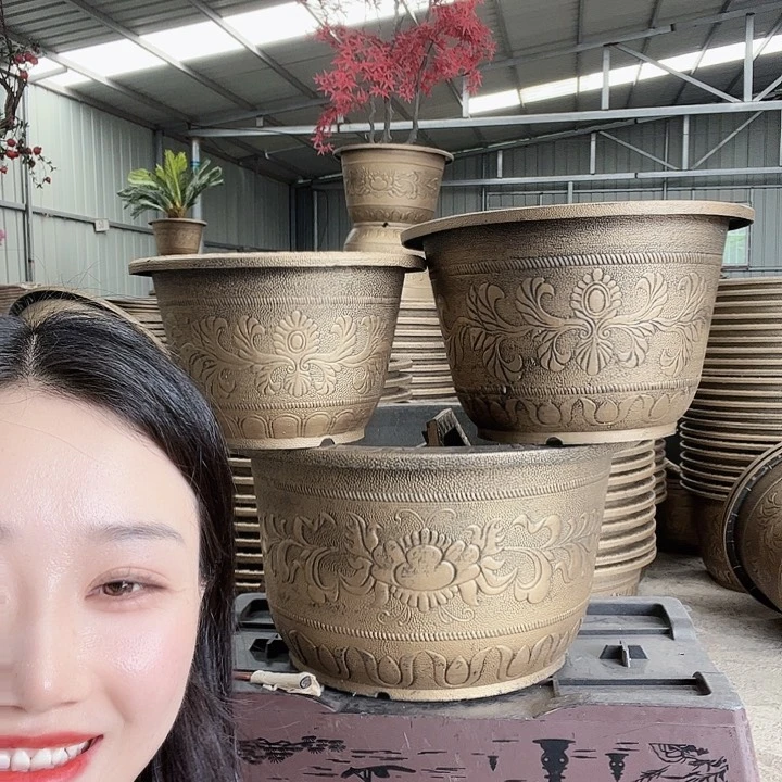 圆形73花盆2个无孔