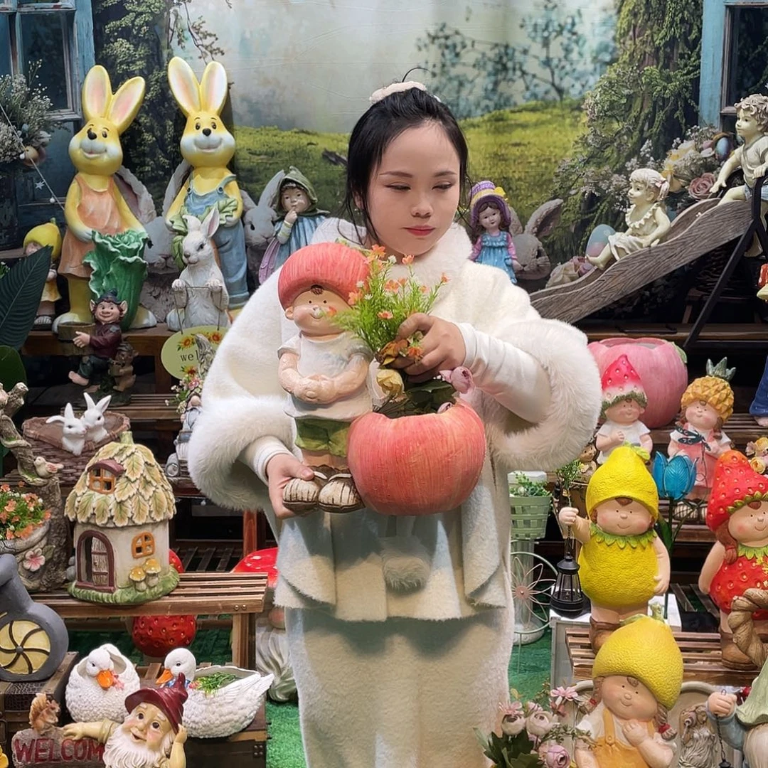 摆件花园摆件红红火火