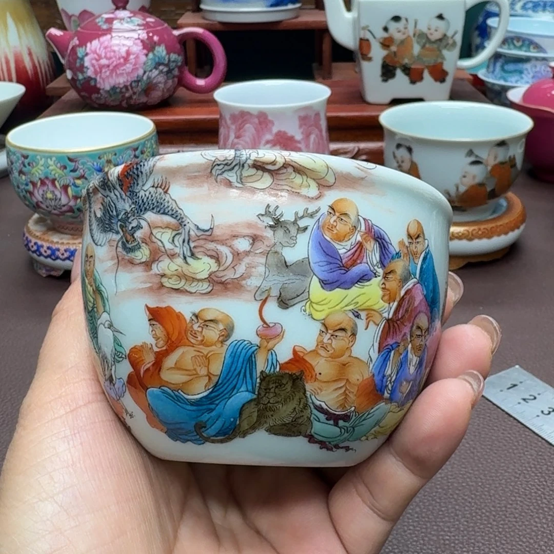 瓷片景德镇仿古手工制作精品展示