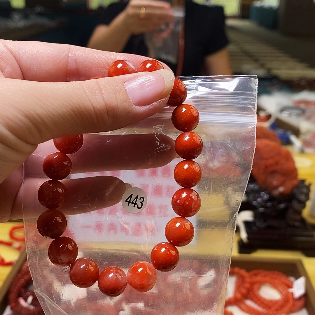 南红玛瑙未镶嵌手链
