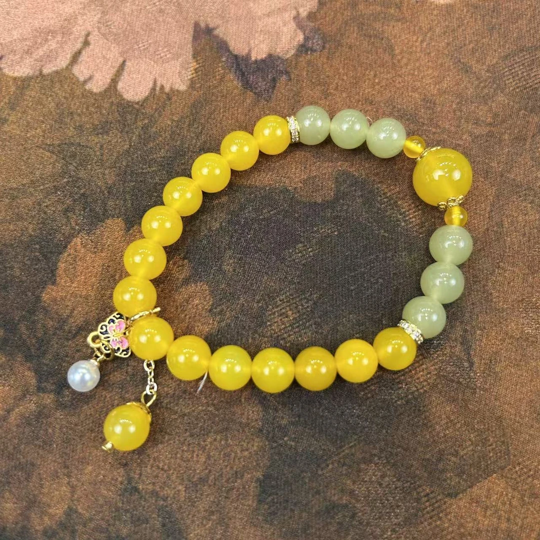 S1033-0.8黄玛瑙花蝴蝶手电