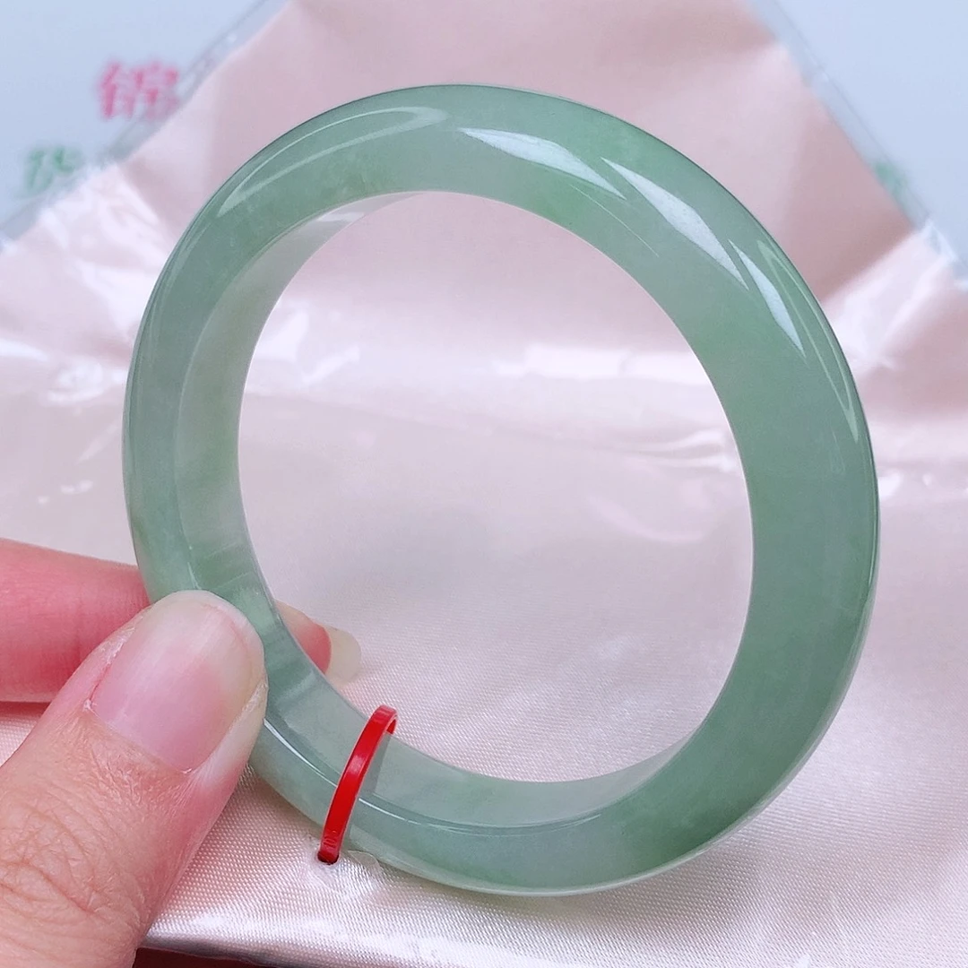 翡翠未镶嵌手镯54圈1421
