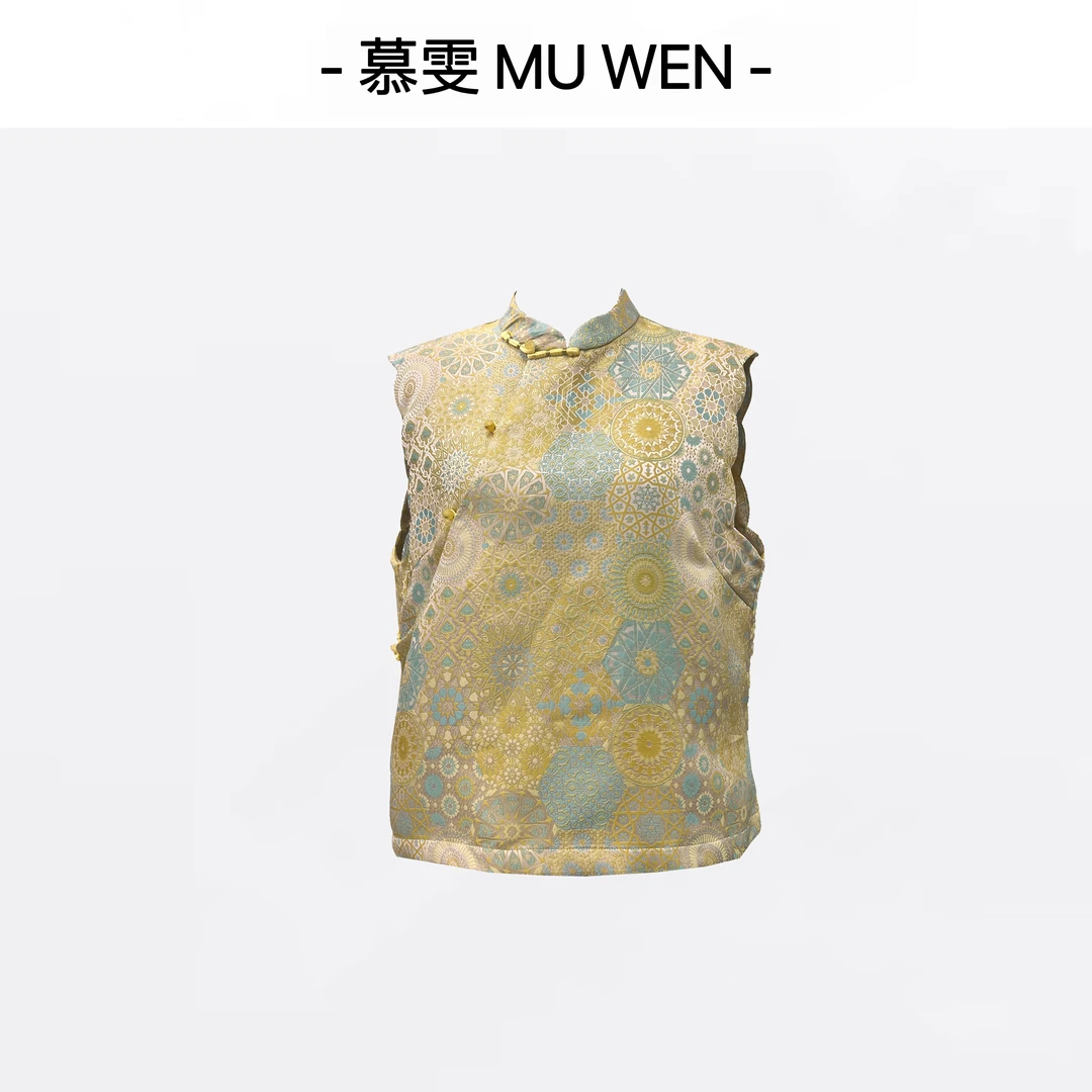 【金色阳光】早秋国风提花显瘦上衣马甲25146230