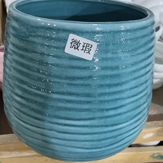 多肉绿植陶瓷花盆9.9包邮，有孔