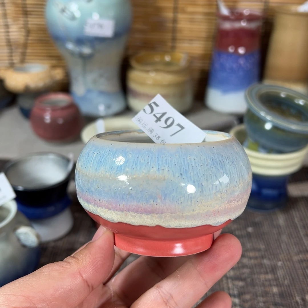 红陶景德镇手工花盆