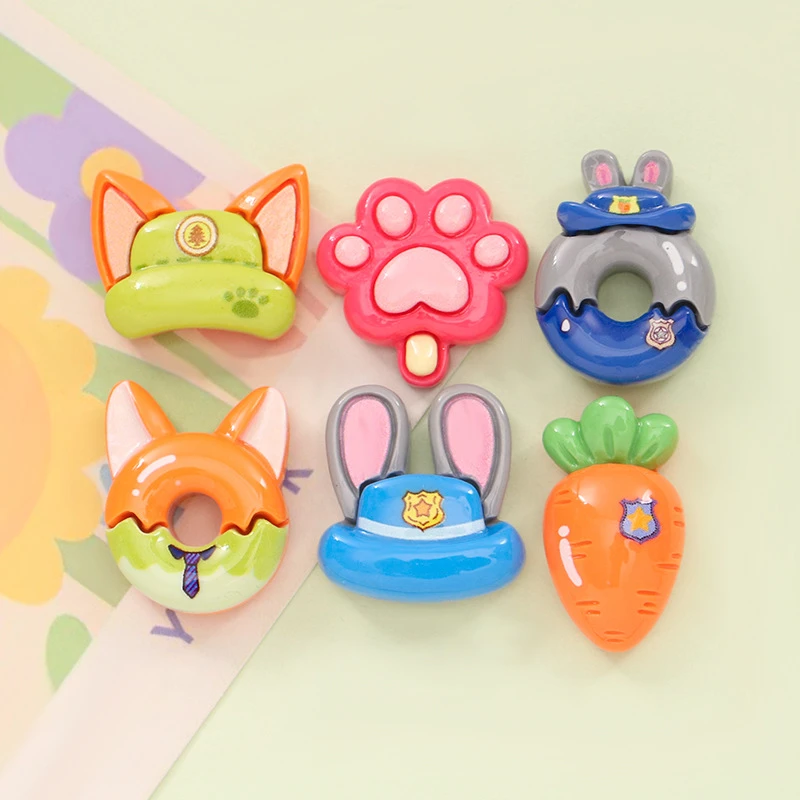 卡通甜甜圈胡萝卜3D立体水杯贴纸中控显示屏贴手工创意贴树脂DIY