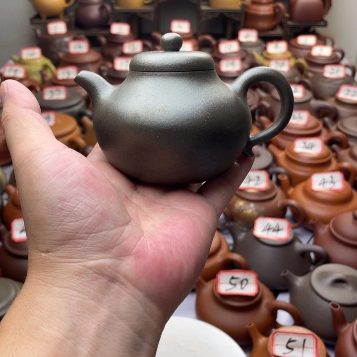 紫砂茶壶宜兴紫砂半手工