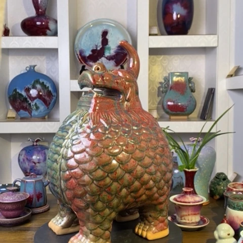 瓷片禹州神后钧瓷原产地~