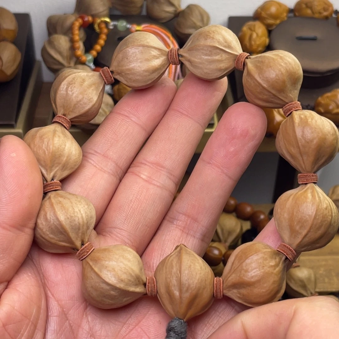 林***熊橄榄核手串/手链2.1四花