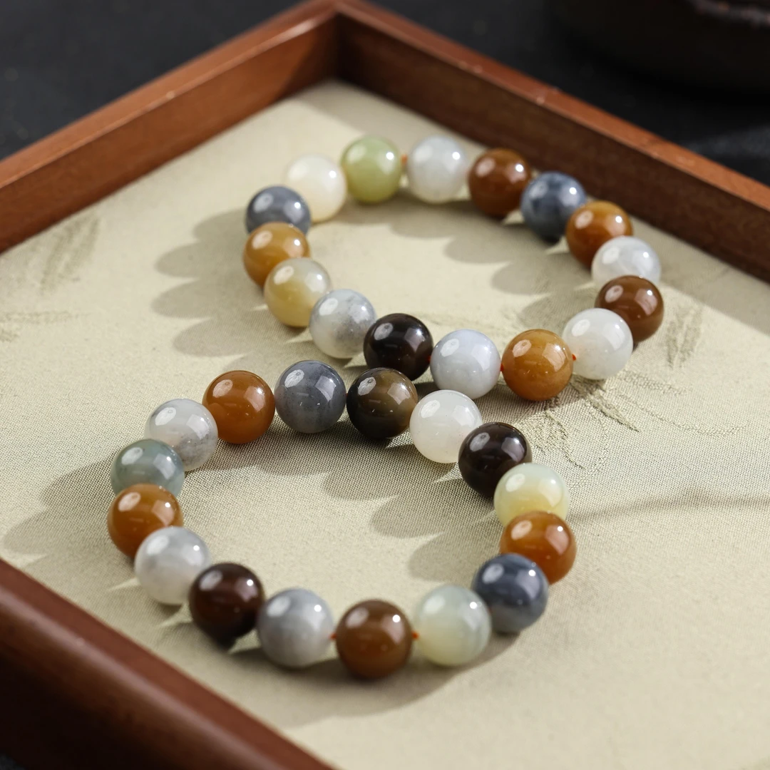 【举石臻选】TA1204-1080-69和田玉手串（一件/多样性发）W