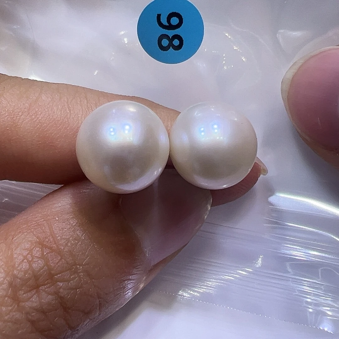 银S925镶嵌淡水珍珠耳饰