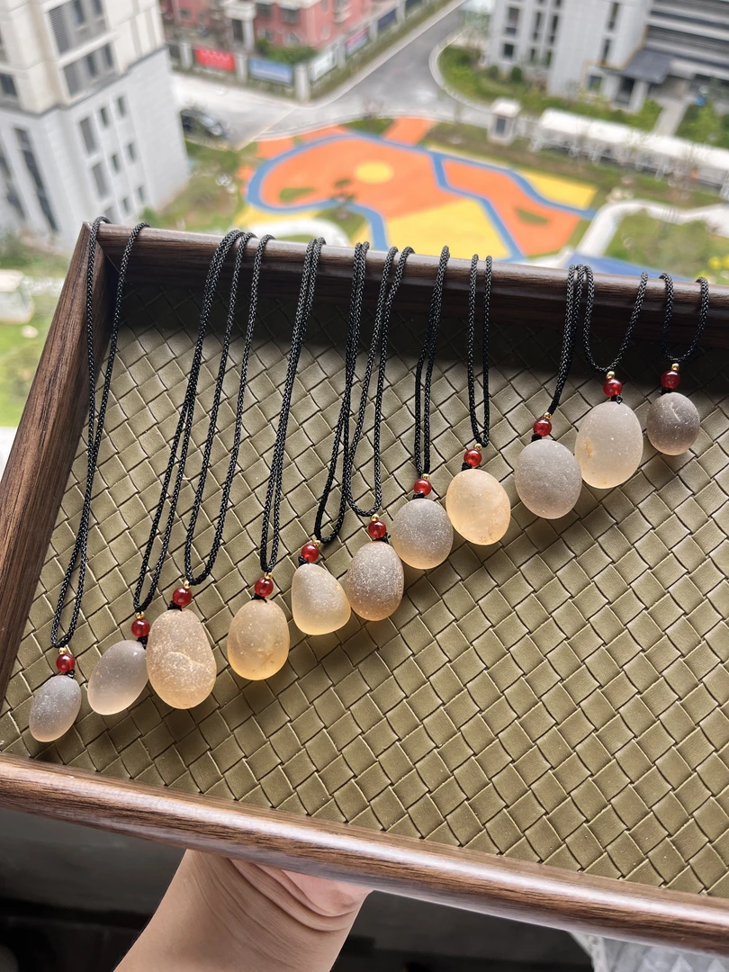 原石水晶吊坠时尚百搭轻奢设计手工复古素款