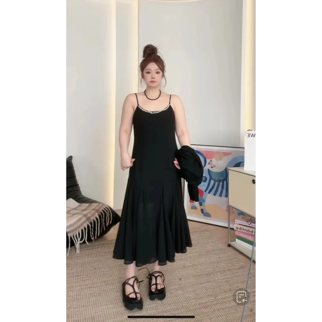 晶咕【碎钻星河】法式纯欲鱼尾吊带连衣裙