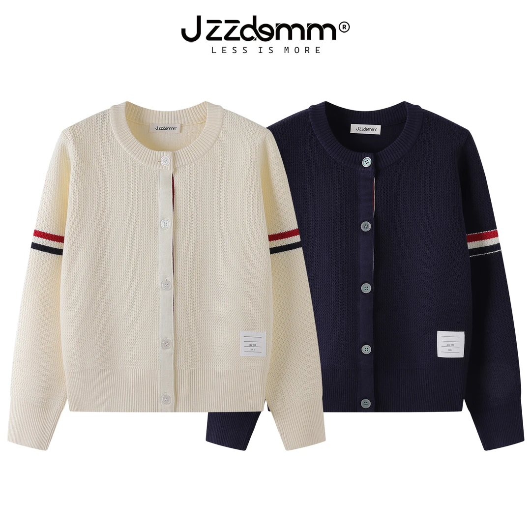 九州诚品/JZZDEMM学院风针织开衫秋装女2025年新款纹理高级感外套