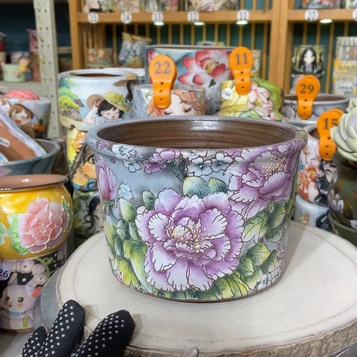 红陶景德镇艺术手绘作品