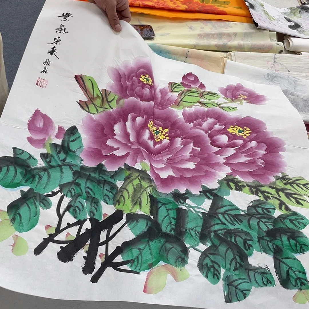 国画纯手绘字画宣纸