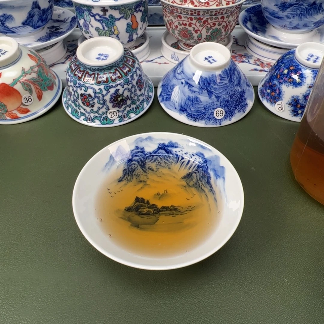 陶瓷景德镇纯手工纯手绘茶具木木71