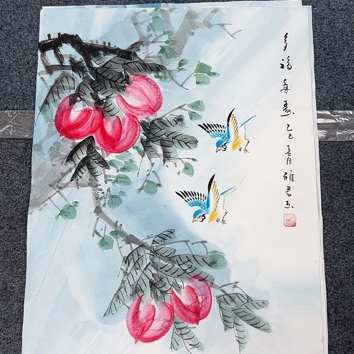 国画国画作品宣纸纯手绘