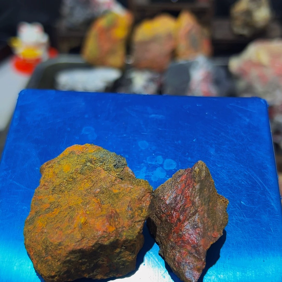 天然辰砂雄黄原石