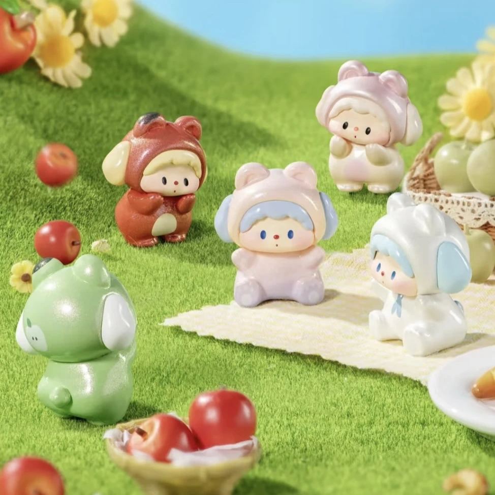 【代拆】噜噜狗二代春日野餐系列萌粒盲袋可爱狗子萌粒