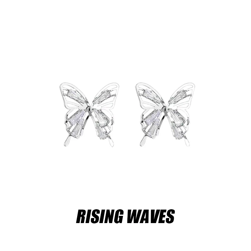 铜合金耳饰 【碎星蝶】镂空蝴蝶简约气质耳骨夹耳饰TH394