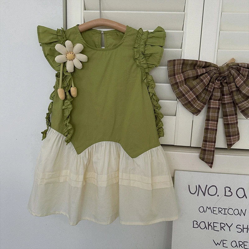 AYJ250197夏女童甜美可爱无袖公主连衣裙