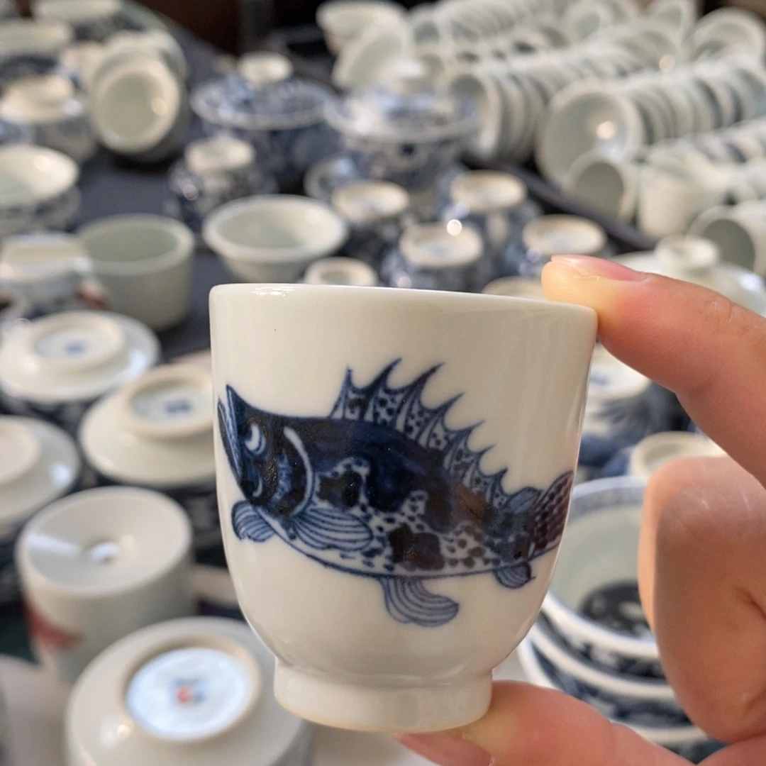 景德镇手工手绘陶瓷50cc