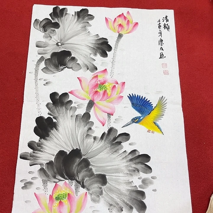 国画手绘图是真的美呀我