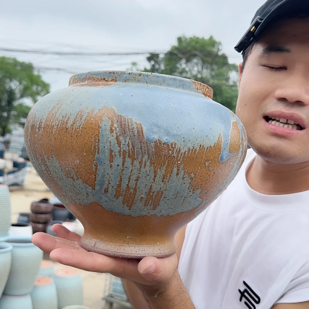 紫砂花盆杨杨花盆0925-572高21口17