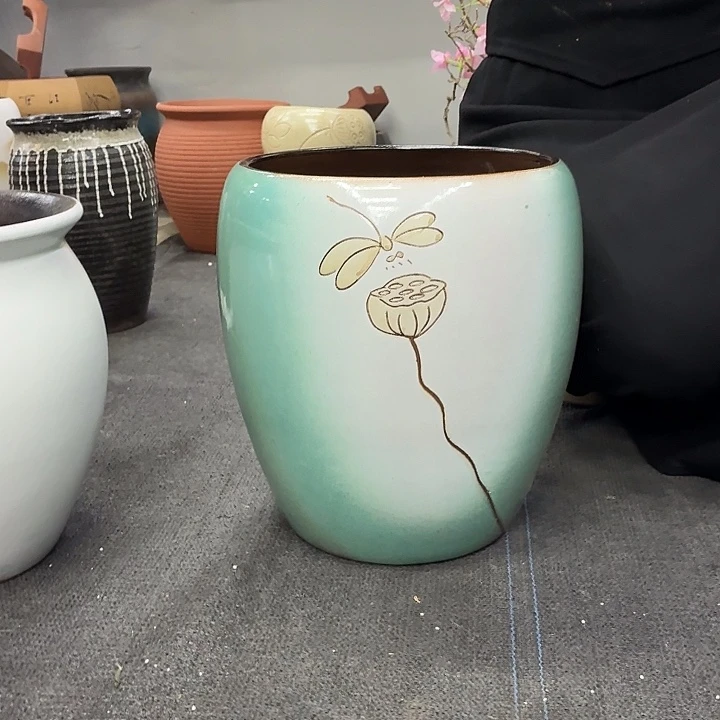 25×31 -粗陶花盆有孔-买买买