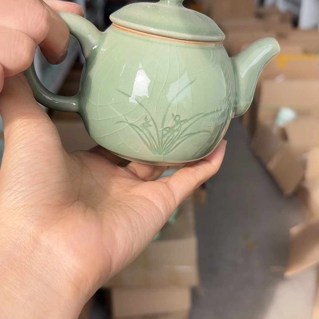 龙泉云间青瓷小米茶器