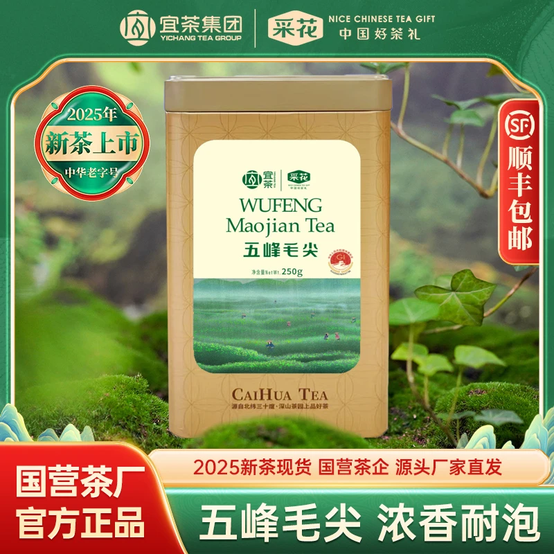 采花【2025新茶现货】五峰绿茶毛尖新茶罐装半斤250g