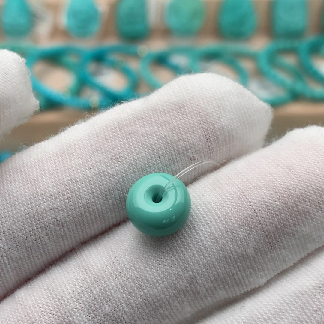 绿松石未镶嵌珠宝奇石9.6mm