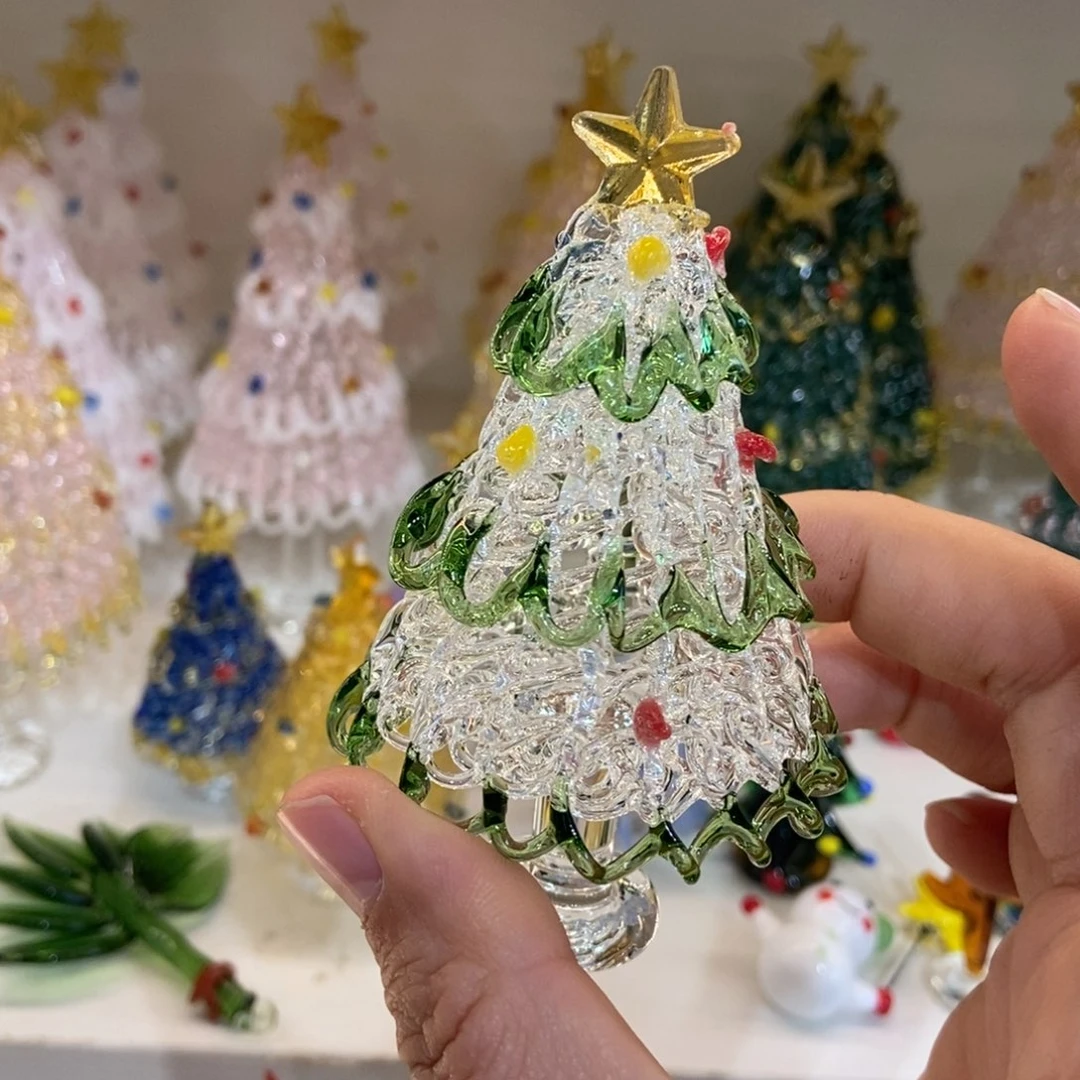 手工艺品琉璃绿白