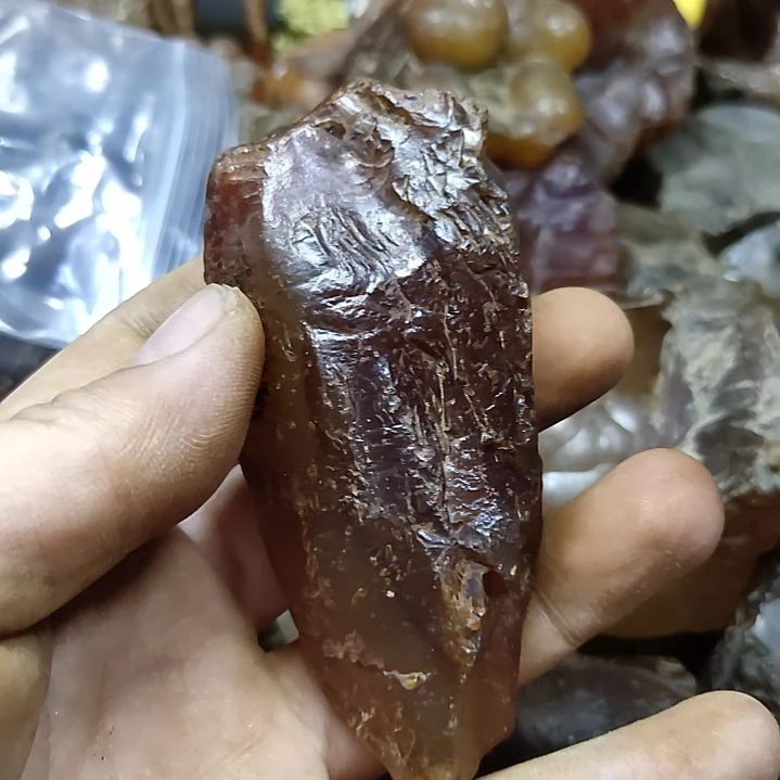 玛瑙/玉髓原石未镶嵌狮***毛