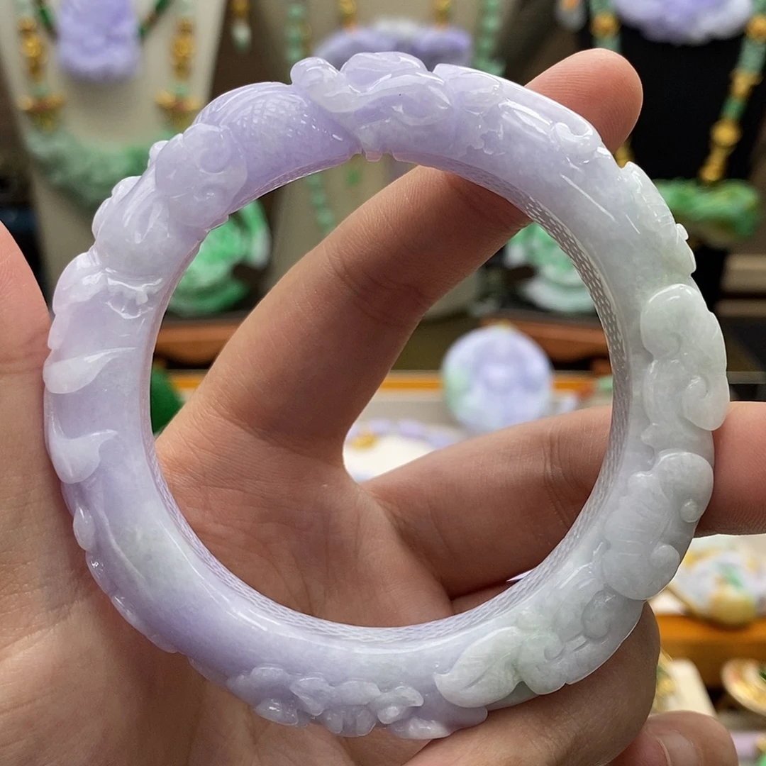 翡翠未镶嵌颈饰手镯56