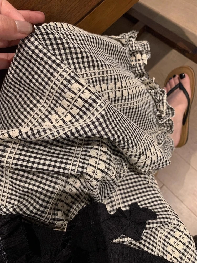 【DMXJ大梦想家】慵懒风刺绣花边睡裤女2025款夏季大码家居阔腿长裤