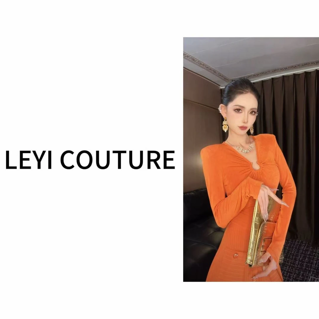 【 LEYI COUTURE】畑畑2025高端气质时尚“秀场款”长裤
