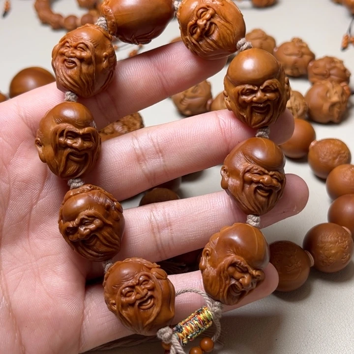 竹***风橄榄核手串橄榄核