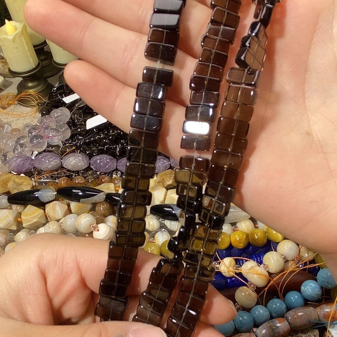 珠宝半成品紫晶银S925镶嵌净体茶晶