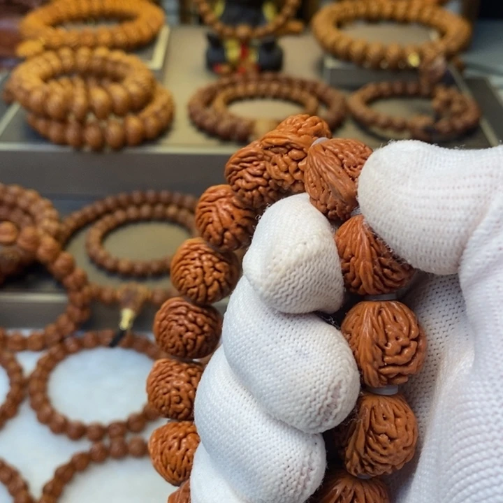 桃核手串秦岭龙纹桃核