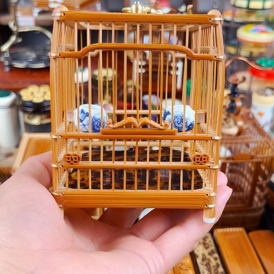 木卫清亮笼蝈蝈笼➕瓷罐➕翡翠绿蝈蝈